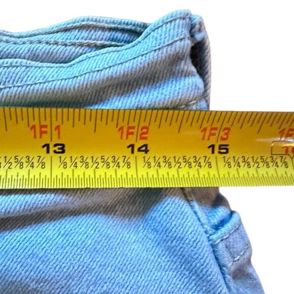 Vintage Gloria Vanderbilt Light Wash Stretch Jeans Swan Logo Size 12 Short - Picture 5 of 6